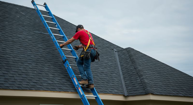 Roofing Crew Working in Spring